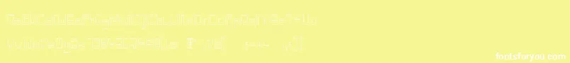 IndiaSnakePixelLabyrinthGameLight Font – White Fonts on Yellow Background