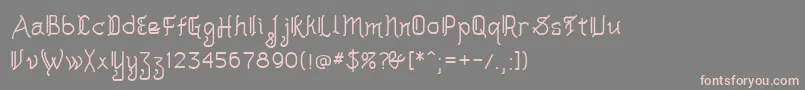 More about Akashi Font Akashi Font – Pink Fonts on Gray Background