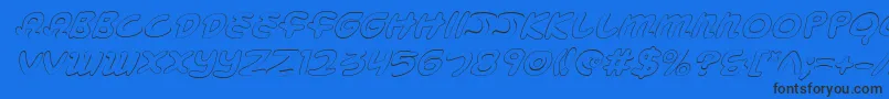 Mbeansoi Font – Black Fonts on Blue Background