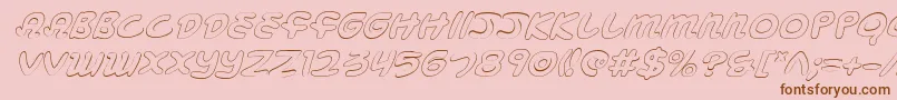 Mbeansoi Font – Brown Fonts on Pink Background