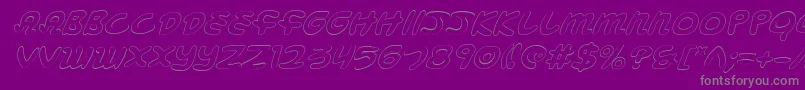 Mbeansoi Font – Gray Fonts on Purple Background