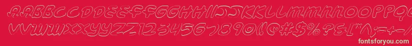 Mbeansoi Font – Green Fonts on Red Background