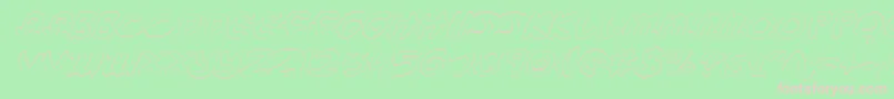 フォントMbeansoi – 緑の背景にピンクのフォント