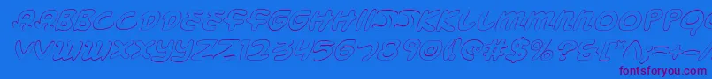 Mbeansoi Font – Purple Fonts on Blue Background