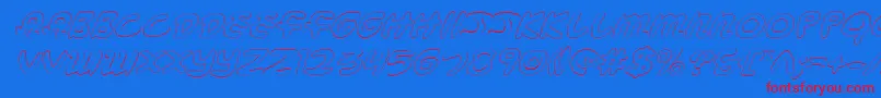 Mbeansoi Font – Red Fonts on Blue Background