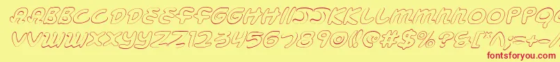 Mbeansoi Font – Red Fonts on Yellow Background