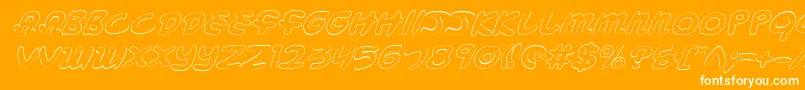 Mbeansoi Font – White Fonts on Orange Background