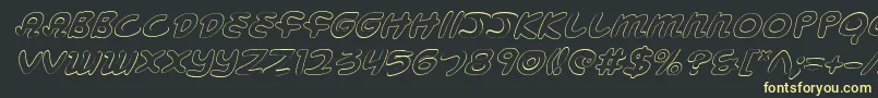 Mbeansoi Font – Yellow Fonts on Black Background