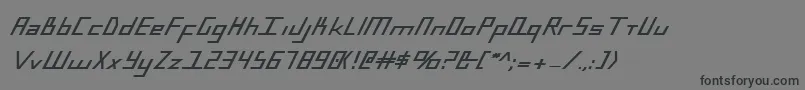 Bluejulyb Font – Black Fonts on Gray Background