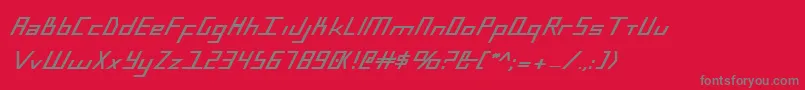 Bluejulyb Font – Gray Fonts on Red Background