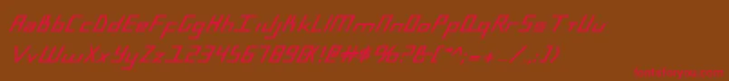 Bluejulyb Font – Red Fonts on Brown Background