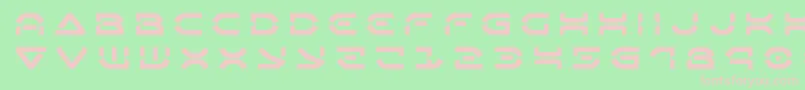 Oberondeuxtitle Font – Pink Fonts on Green Background