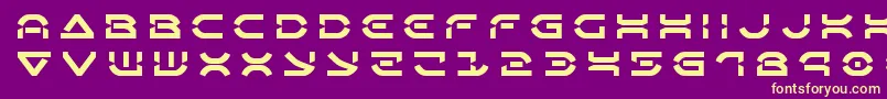 Oberondeuxtitle Font – Yellow Fonts on Purple Background