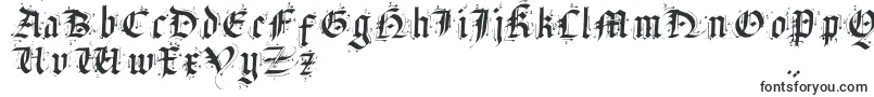 Шрифт SatanasHumanumSalvator – футуристические шрифты