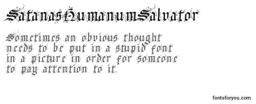 Шрифт SatanasHumanumSalvator