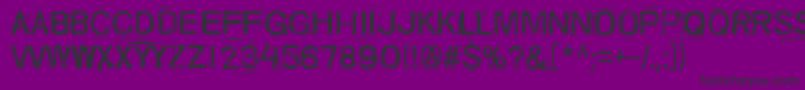 SkriikElectroMechanicalMachine Font – Black Fonts on Purple Background