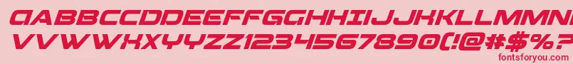 Beamweaponsuperital Font – Red Fonts on Pink Background