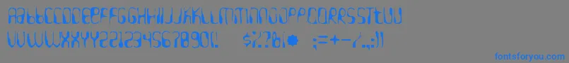 Hydrogenwhiskeygaunt Font – Blue Fonts on Gray Background