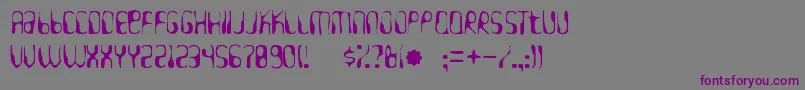 Hydrogenwhiskeygaunt Font – Purple Fonts on Gray Background