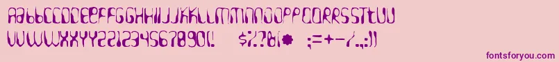 Hydrogenwhiskeygaunt Font – Purple Fonts on Pink Background