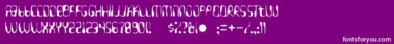 Hydrogenwhiskeygaunt Font – White Fonts on Purple Background