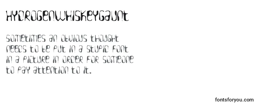 Hydrogenwhiskeygaunt Font