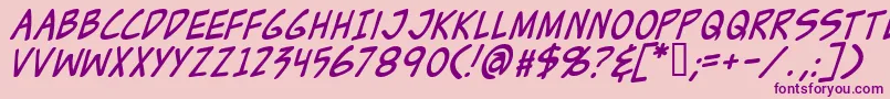 Zudji Font – Purple Fonts on Pink Background