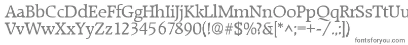 フォントRaleighRegular – 白い背景に灰色の文字