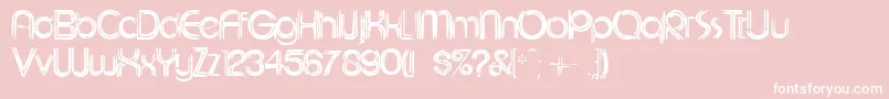 Eeviac Font – White Fonts on Pink Background