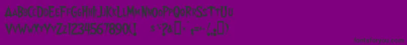 Walshes Font – Black Fonts on Purple Background