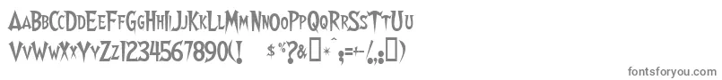 Walshes-fontti – harmaat kirjasimet valkoisella taustalla