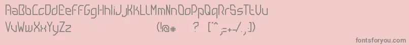 GibiTm Font – Gray Fonts on Pink Background