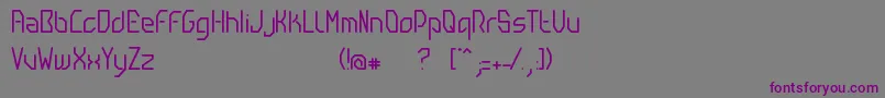 Шрифт GibiTm – фиолетовые шрифты на сером фоне