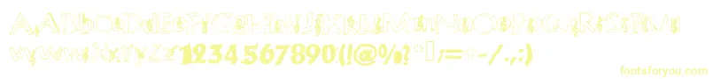 Шрифт Chloesmusic – жёлтые шрифты