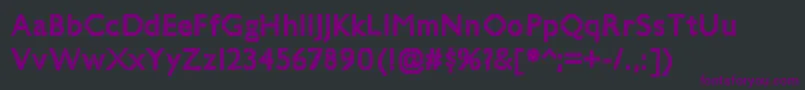 フォントJillicanwarpaintRegular – 黒い背景に紫のフォント