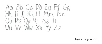Sketchedalphabet-fontti
