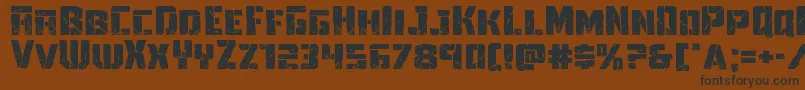 Towerruinsexpand Font – Black Fonts on Brown Background