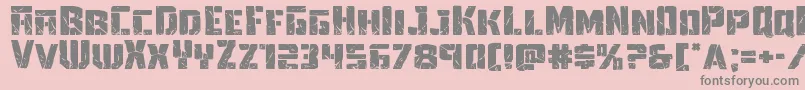 Towerruinsexpand Font – Gray Fonts on Pink Background