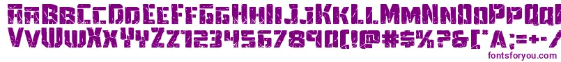 Towerruinsexpand Font – Purple Fonts on White Background