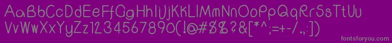 Wscallme Font – Gray Fonts on Purple Background