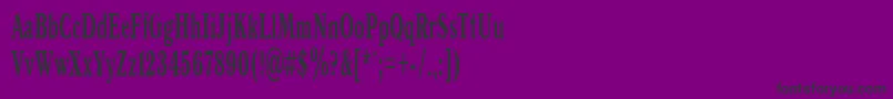 フォントAntiqua50b – 紫の背景に黒い文字