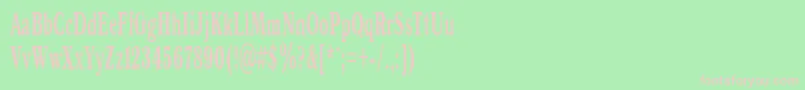 Police Antiqua50b – polices roses sur fond vert