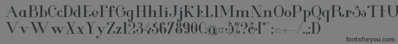 GlamorMedium Font – Black Fonts on Gray Background