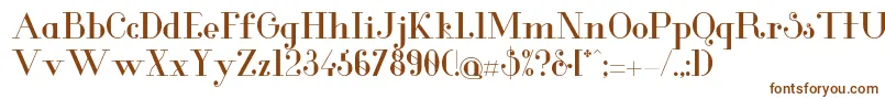 Шрифт GlamorMedium – коричневые шрифты на белом фоне