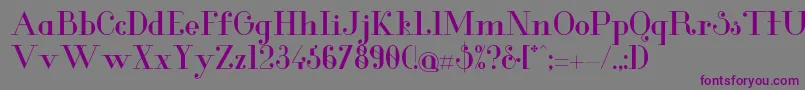 Шрифт GlamorMedium – фиолетовые шрифты на сером фоне