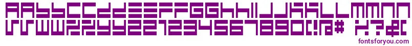 BmMazeA9-fontti – violetit fontit