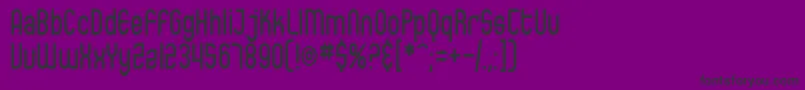 SfEccentricOpusCondensed Font – Black Fonts on Purple Background