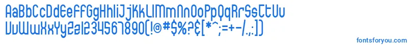 Шрифт SfEccentricOpusCondensed – синие шрифты