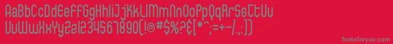 SfEccentricOpusCondensed Font – Gray Fonts on Red Background