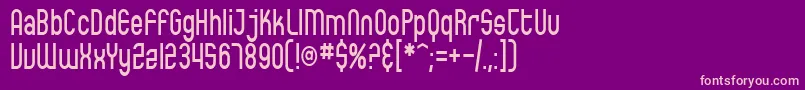 フォントSfEccentricOpusCondensed – 紫の背景にピンクのフォント